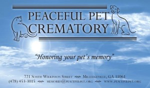 Peaceful Pet banner copy